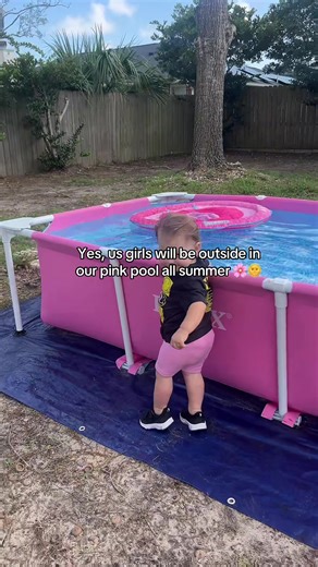 AND it’s under $100 right now!! #pinkpool #summer | pink pool