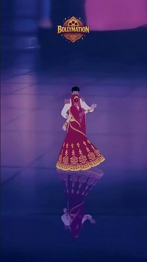 Indian Cinderella 👑✨ A Royal Waltz in a Red Bridal Lehenga | Fairytale Reimagined