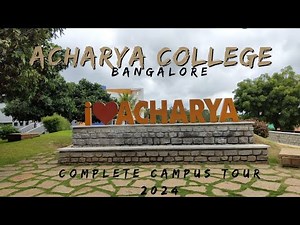 Acharya Institute Of Technology | Bangalore | Campus Tour ✅💯
