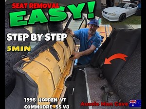 5 MIN SEAT REMOVED EASY STEP BY STEP (TUTORIAL) 1998 VT SS Commodore#commodore #howto #holden #resto