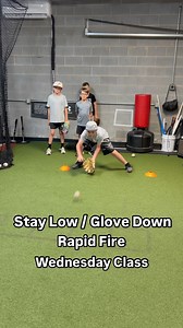 🔥Fielding Work🔥 Drill from Wednesday class with a focus on staying low/ glove down and fielding fundamentals #baseball #youth #development | The Ultimate Swing
