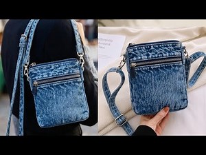 ✅20 Minutes! ✂️ From Old Jeans To A Stylish Bag 👖DIY old jeans/Sewing quickly with smart sewing