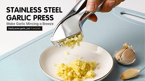 Watch Staineless steel garlic press on Amazon Live
