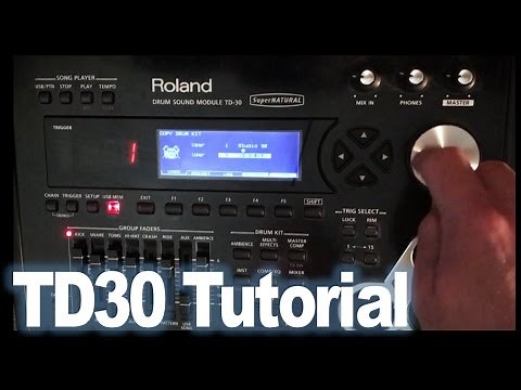 How To Copy Kits And Individual Drums/Cymbals In The Roland TD30 Module