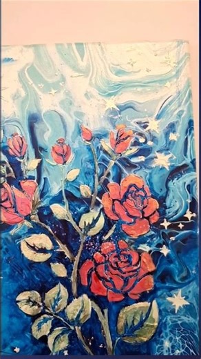 This Abstract Flower Painting Technique Is Genius #acrylic #satisfying #arttutorial