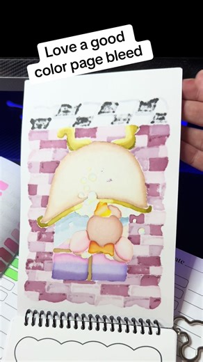 This page was so fun - completed page in Maevelous Mary mini @Marvelous Mary #colouring #coloring #colortok #coloringbook