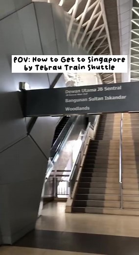 POV: How to get to Singapore from Johor Bahru via the Tebrau Shuttle Train 🚃 📹: @KTMB (Tiktok) 👉Redeem RM100 travel discount voucher: https://shope.ee/8KBFGbxIX4 | Travel Rookie