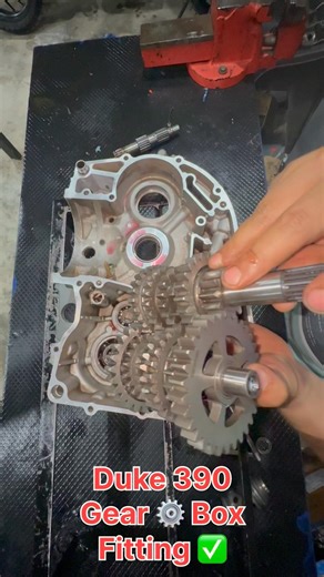 Duke 390 gearbox fitting 🥰🥰🥰✅✅✅