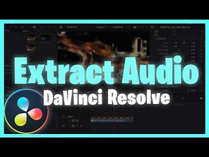 How to Extract Audio from video in Davinci Resolve 2025?
