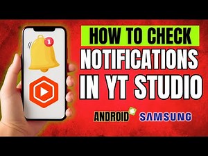 How to SEE YouTube Notifications on Android with YouTube Studio NOW!