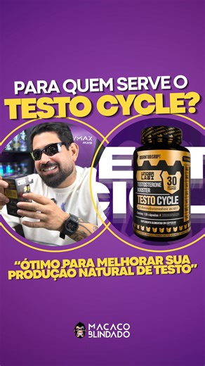 Macaco Blindado ® Suplementos Recife on Instagram: "🔥 TESTO CYCLE – TESTOSTERONA EM DIA, RESULTADO NO TREINO 🔥 Se você quer evoluir de verdade, precisa entender uma coisa: sem testosterona em dia não existe performance alta. No vídeo de hoje falamos do TESTO CYCLE da Under Labz, um testo booster desenvolvido para estimular a produção NATURAL de testosterona, sem os riscos e colaterais dos esteroides anabolizantes. 💪 Mais força e ganho de massa muscular 🔥 Melhora da síntese proteica e da recu