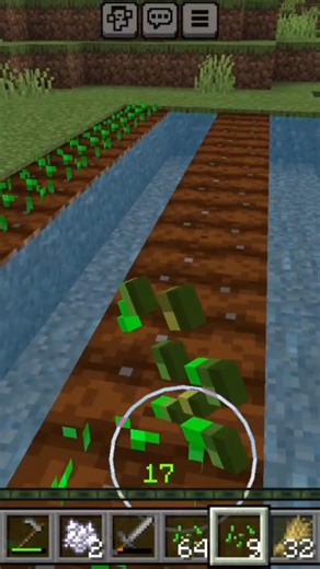 Minecraft Simple Wheat Farm Tutorial | Part 3 #minecraft #shorts