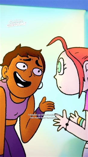 Summoning ghosts ⬅️ studying math 🤭👻 #CartoonCartoons