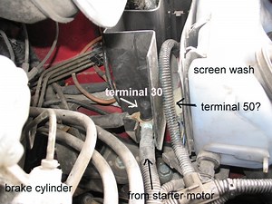 Where are terminals "30 and"50"