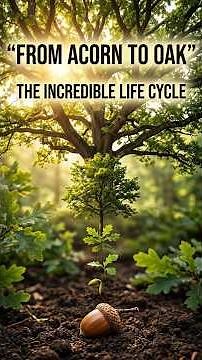 From Tiny Acorn to Mighty Oak 🌰🌳 | Nature’s Incredible Life Cycle #shorts