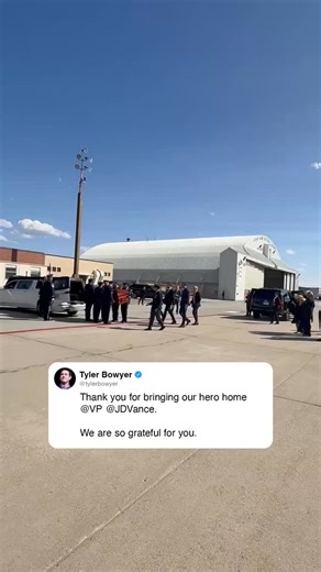 Vice President JD Vance seen escorting Charlie Kirk’s casket onto Air Force 2 in route to his home state of Arizona. [ 🎥: @tylerbowyer ] | Complex