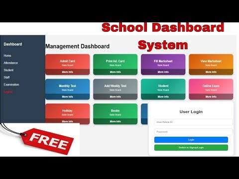 How Create School Dashboard Atomatic Login system and Aprove User Id & Password send Gamil Google