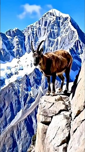 Climbing Master: The Fearless Mountain Goat | Mountain Goat Facts #wildlife