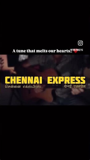 Meenamma🥺🚂 | Chennai Express Background Music | #shorts #guitar #love