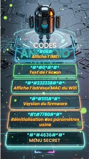 Les codes secrets d'Android que tu dois connaître ! 📱🤫