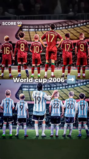 World cup 2006 ➡️ World cup 2026 💫 #worldcup #messi #ronaldo