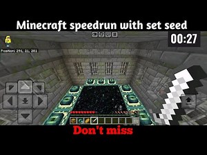 Minecraft fastest speed run in 1.21