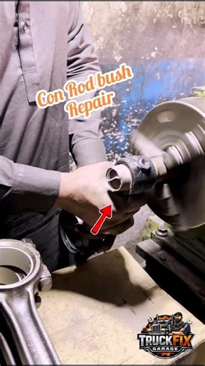 ENGINE SAVED! Con Rod Bushing Repair #truck #engine #bushing #trending #viral #skills #mechanic #yt