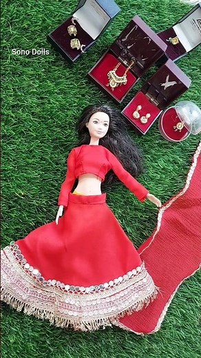 Wait for end 😍 Barbie doll dress up like bride in lehenga inspired from Aditi rao