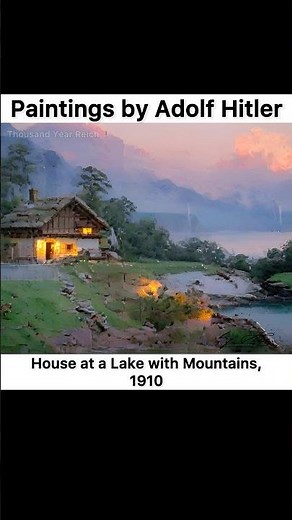 Paintings by Adolf Hitler #history #art #painting