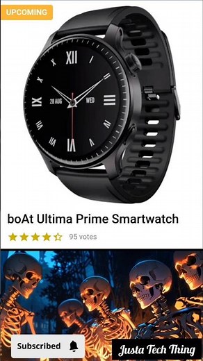 Upcoming smartwatch boAt Ultima Prime Smartwatch