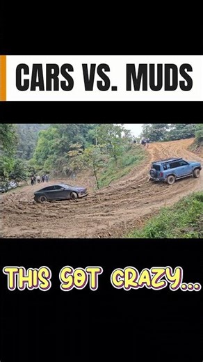 Cars vs Mud… This Got Out of Control #shorts
