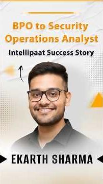 🔥Career Switch From BPO to Security Operations Analyst | Intellipaat Success Story