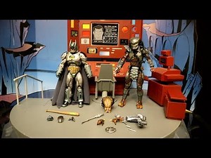 Neca SDCC Armored Batman vs Predator 2 Pack Action Figure Review & Comparison