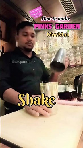 How to make Pink garden Mocktail! #shorts #shortfeed #youtubeshorts #howtomake #mocktail #pinkgarden