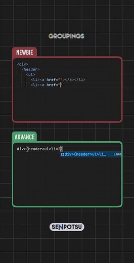 Junior vs Senior | Web Development | HTML Tips | Groupings