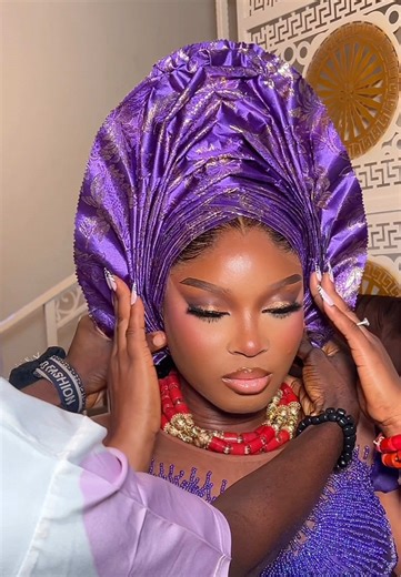 Auto Gele Slayed to Perfection: A Stunning Transformation