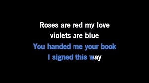 Karaoke Roses Are Red (My Love) - Bobby Vinton - CDG, MP4, KFN - Karaoke Version