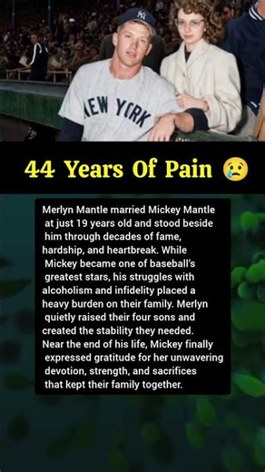 Mickey Mantle’s Final Regret Before Death. #mickeymantle