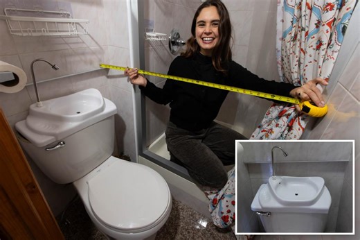 NYC woman pays $2,000 a month for apartment with minuscule bathroom and bizarre sink-toilet combo