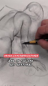 6.6K views · 310 reactions | How do artists finish a drawing? Patrick Jones shared his process in our newest YouTube video, detailing his gesture/structure/gesture process Check out the full video proko.com/780 | Proko | Facebook