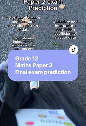 Grade 12 Maths P2 Exam Prediction | Miss Hanekom