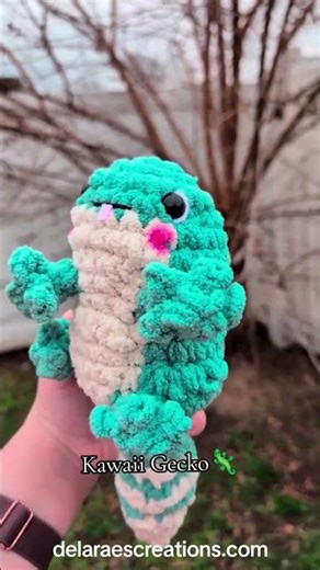 Kawaii Gecko Crochet Plushies #gecko #lizard #handmade