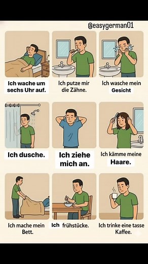 3.5K views · 75 reactions |  Daily Routine auf Deutsch – Super Easy...