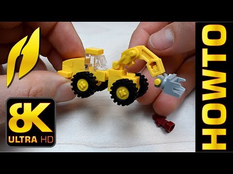 How to Build a Microscale Wheel Loader (MOC) #lego #toys #loader #buildingblocks #howto #moc #bricks