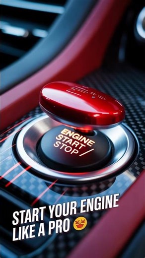 Start Your Car Like a Race Driver 🏎️🔥 | Red Start Button Car #shorts #viralshorts #amazonfinds