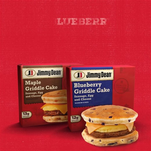 A perfect morning calls for the perfect pairing-Jimmy Dean Blueberry Griddle Cakes. Sweet pancake outside, savory sausage inside. Ready in minutes. | Jimmy Dean
