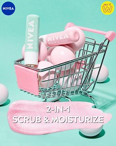 Holy Grail for Lip Care! Pamper your lips even under mask with 2-in1 NIVEA Caring Lip Scrub, which will leave your lips feeling soft & smooth 💋. Simply apply and rub your lips together, no rinsing required! Grab yours only at Watsons with up to 20% off! | NIVEA