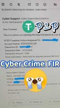 Binance Mexc Bitget P2P.me | Cyber Crime FIR USDT P2P Users