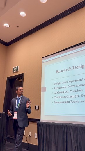 Glimpse from my presentation at AECT 2025 International Conference, Las Vegas, Nevada. Special thanks to @Torosa_Johur for capturing these precious moments! #AECT_2025 #LasVegas #UndProud | Parvej Ahmed