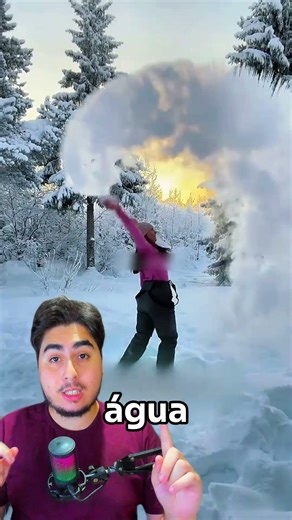 Don't throw hot water on the snow 😨